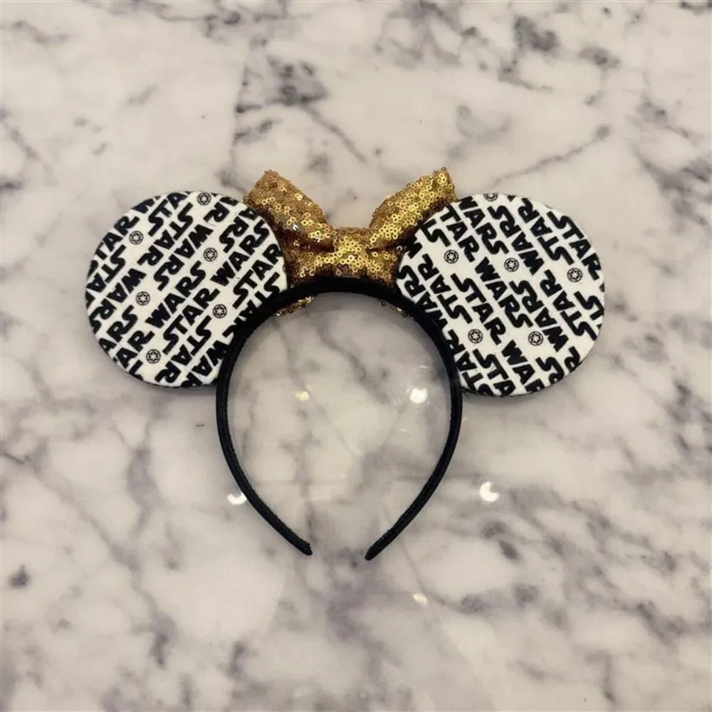 Custom Disney Star Wars Ears | Galaxy's Edge Headband | Adult Park Gold Sparkle